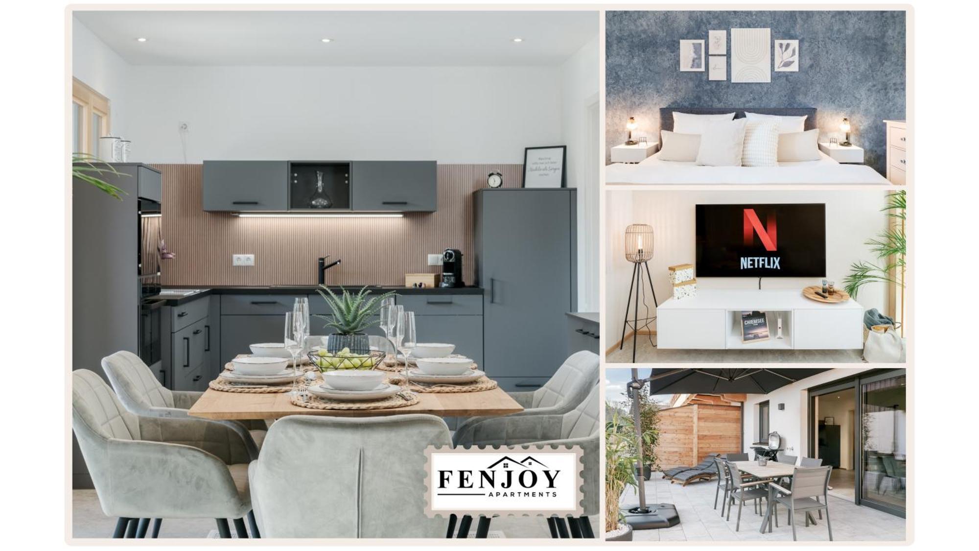 Fenjoy: Ferienapartment Mit Terrasse / Zentral / Bbq Bernau am Chiemsee Kültér fotó